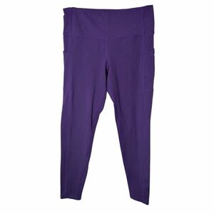 SAND CLOUD Recycled Compression Leggings in Plum, XL